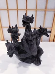 Smoke Breathing Dragon Incense Burner Cover 9" Resin By Hosley 5 Headed Fantasy. Fixed Price $34.95.