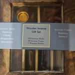 Flora Classic Wooden Incense Gift Set Sticks, Cones & Holder. Fixed Price $25.00.
