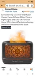 Earnest Living 8-COLOR Flame Essential Oil Diffuser 200ML. Fixed Price $22.50.