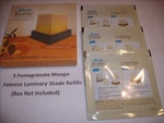 3 Febreze Flameless Luminary Shade Refills Pomegranate Mango No Box. Fixed Price $24.77.