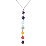 7 Chakra Necklace For Women Fashion Personalized Lava Rock Stone Beads Yoga - 01. Fixed Price $15.98.