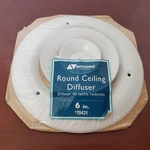 Accord Inch Round White Ceilng Diffuser Heavy Gauge Steel 360 Degree #70431. Fixed Price $18.00.