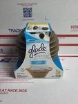 Glade Sense & Spray Starter Kit Clean Linen Automatic Freshener New Pkg. Fixed Price $34.96.