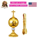Catholic Incense Burner With Tong Charcoal Polished Metal Brass Censer Holder.... Fixed Price $28.99.
