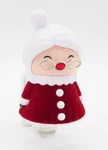 (1) Bath & Body Works Red Flocked Mrs. Claus Santa Wallflower Plugin New. Fixed Price $14.95.