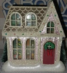 Bath & Body Works Cozy Christmas Glitter Cottage Wallflower Light Up Plug In. Fixed Price $32.99.