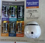 Better Homes Gardens Cool Mist Ultrasonic Aroma Diffuser Set With Essential Oils. Fixed Price $15.99.