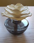 Zodax White Flower Oil Diffuser Floral Home Fragrance Decor Glass Bottle. Fixed Price $24.99.