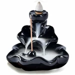 Waterfall Incense Burner, Lotus Backflow Holder Ceramic Censer Cones .... Fixed Price $20.87.