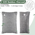 18 Pack Activated Charcoal Odor Absorber Natural Air Freshener Bamboo 2 Sizes. Fixed Price $24.99.