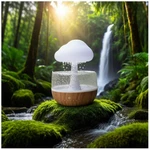 Weljoy Zen Rain Cloud Night Light Cordless Tabletop Water Fountain With So. Fixed Price $64.61.