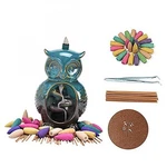 Backflow Incense Burner Holder Owl Shape Waterfall Porcelain. Fixed Price $25.96.
