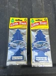 Little Trees Hanging Car Air Freshener Blue New Scent Fragrance 6 Pack (2)12. Fixed Price $9.95.