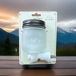 Red Shed Plug-in Wax Warmer Glass Mason Jar Design White Wall. Fixed Price $9.99.