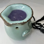 Hudson 43 Fragrance Bar Wax Melt Warmer Electric Ceramic Teal Blue Aromatherapy. Fixed Price $18.75.