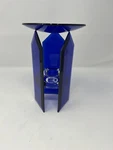 Magnifique Parfums Beveled Glass Oil Burner Cobalt Blue Stained Box. Fixed Price $23.99.