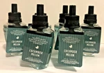 6-PACK Bath & Body Works Cucumber Melon Fragrance Wallflowers Refills Bulbs New. Fixed Price $39.59.