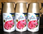 3 Glade Automatic Spray Can Refills Luscious Cherry And Peony Scent Fits Airwick. Fixed Price $27.77.