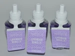 3 Bath & Body Works Lavender Vanilla Wallflower Fragrance Refill Bulb Plug In. Fixed Price $19.99.