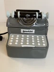 Scentsy Qwerty Typewriter Grey Electric Wax Warmer 2016 Gray Retired 5". Fixed Price $19.99.