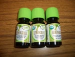 Healing Solutions Organic Lemongrass 100% Essential Oil Bottles .33 Oz Each. Fixed Price $9.00.