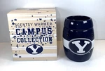 Scentsy Campus Collection: Byu Cougars Blue Full Size Ceramic Warmer Retired Euc. Fixed Price $34.99.