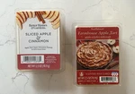 Better Homes Gardens 2 Pk Sliced Apple & Cinnamon + Tart Scented Wax Cubes. Fixed Price $5.97.