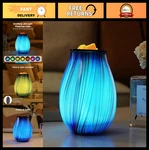Art Glass Electric Wax Melt Burner With Timer & Color Changing Led Night Light. Fixed Price $67.99.