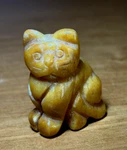 Vtg Natural Stone Hand Carved By Artist Mini Statue Cat Figurine 1.5 Tall Rare. Fixed Price $19.99.