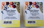 Lot Of 2 Better Homes & Gardens Pineapple Peach Wax Melts 8 Cubes. Fixed Price $12.97.