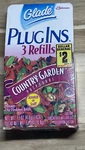Vintage Glade Plugins Country Garden Potpourri 3 Refills New Sealed Discontinued. Fixed Price $15.99.