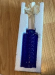 Pink Zebra Just Add Soaks Blue Diamond Vase With Flower Reeds New! 9 Refillable. Fixed Price $16.99.