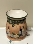 2011 Big Ceramic Yankee Candle Jar Italian Tuscan Wine Bread Cheese Wax Warmer. Fixed Price $40.00.