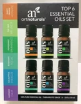 Artnaturals Top 6 Essential Oils Piece Set, Therapeutic Grade, .33OZ Ea.. Fixed Price $13.95.