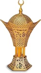 Attar Mist Gold Hexagon Luxury Incense Burner W/ Gem Detail Removable Lid. Fixed Price $38.95.