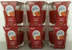 6 Glade Candle Jar, Air Freshener, Apple Cinnamon, 3.4 Ounce Red Oil Infused. Fixed Price $31.95.