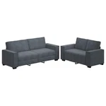 2 Piece Sofa Set With Cushions Black Velvet Tv Chair Vidaxl. Fixed Price $577.99.