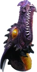 Smoking Dragon Head Incense Stick Burner Purple - 12"T. Fixed Price $50.96.