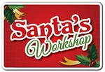Santa's Workshop Sign Christmas Season Presents Holiday Indoor/outdoor. Fixed Price $37.59.
