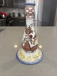 Vintage Ceramic Candlestick Holder Manufactured By F.f.a. Marques, Lda Portugal. Fixed Price $17.50.