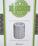 Scentsy Beacon 39230 Wax Warmer Gray Teal Interior 2016 With 25 Watt Bulb Unused. Fixed Price $22.00.