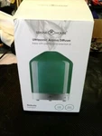 Serene House Ultrasonic Aroma Diffuser Nebula Glass Globe Green Opened Box. Fixed Price $54.97.
