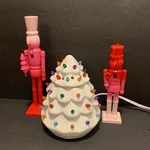 Widewise White Electric Christmas Tree Wax Tart Warmer Pink Red Nutcracker. Fixed Price $20.00.