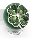 Bath & Body Works Green Gem Lucky Four Leaf Clover Scentportable Vent Visor Clip. Fixed Price $17.00.
