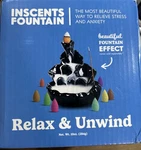 Inscents Fountain Black Ceramic Incense Burner W 50 Cones Assorted. Fixed Price $14.50.