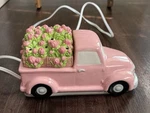 Scentsy Retro Pink Truck With Flower Delivery Lid Warmer *no Box*. Fixed Price $59.99.