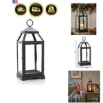 14 Inch High Large Clear Glass Iron Classic Style Lantern Elegant Candle Hold.... Fixed Price $64.51.