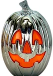 New Silver Jack-o-lantern Pumpkin Nightlight Wallflower Bath & Body Works Plug. Fixed Price $19.11.