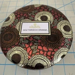 Voluspa 3 Wick Tin Candle /goji Tarocco Orange. Fixed Price $30.00.