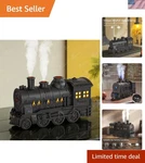 Elegant 300ML Train Shaped Essential Oil Diffuser With Cool Mist & Night Light. Fixed Price $60.99.